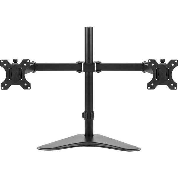 Fellowes Monitor Arm, Dual, Freestanding, 35"x11"x19-1/2", BK FEL8043701